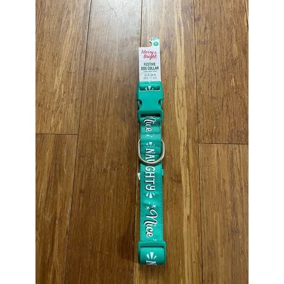 Naughty or nice Festive dog collar- Size XL- New - Picture 2 of 3